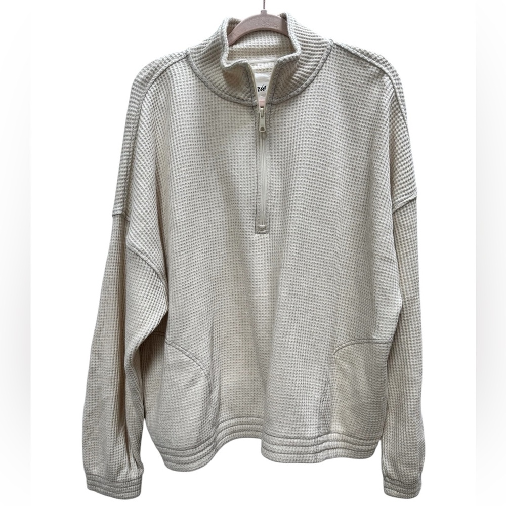 Aerie waffle zip